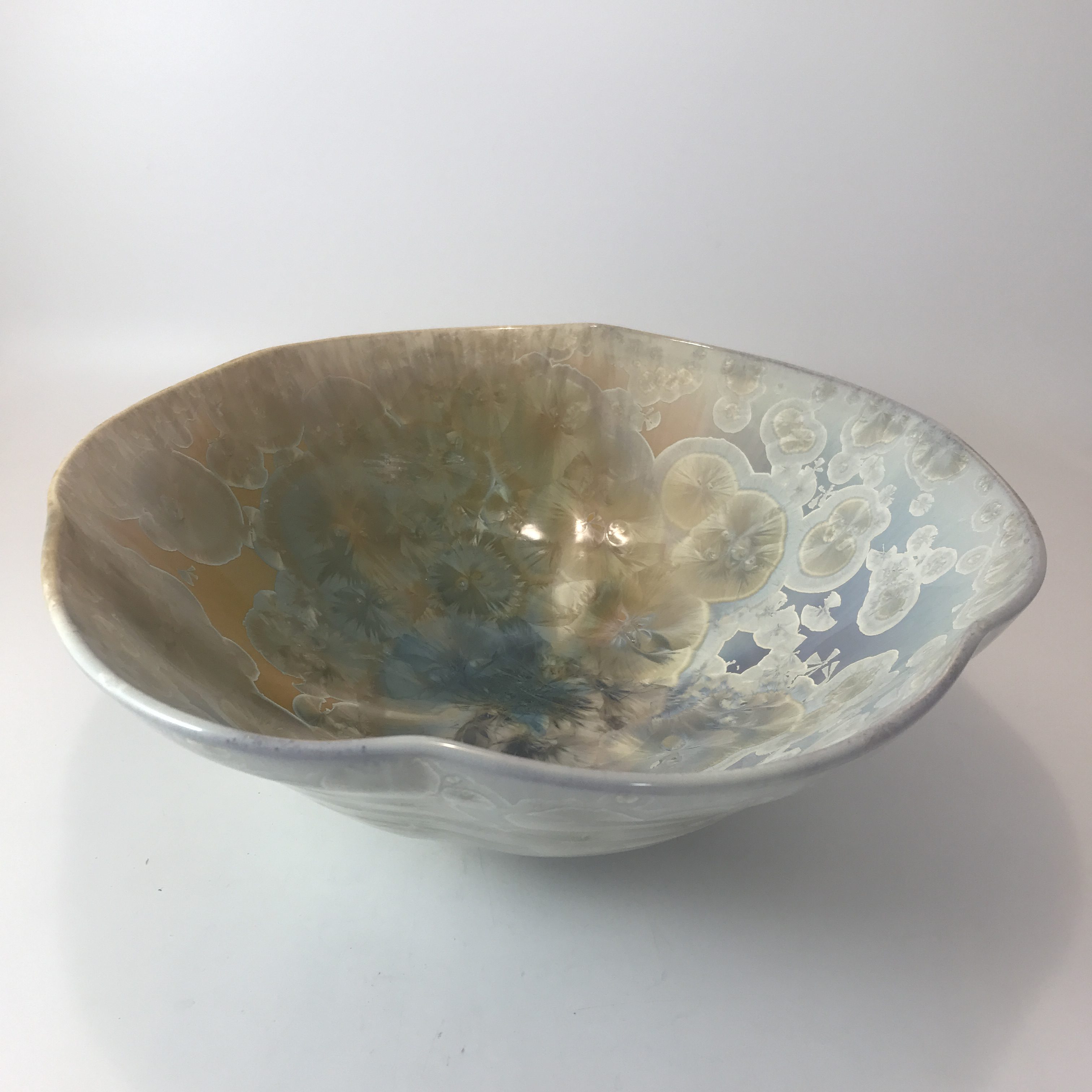 Campbell Pottery Stellar Pansy Bowl